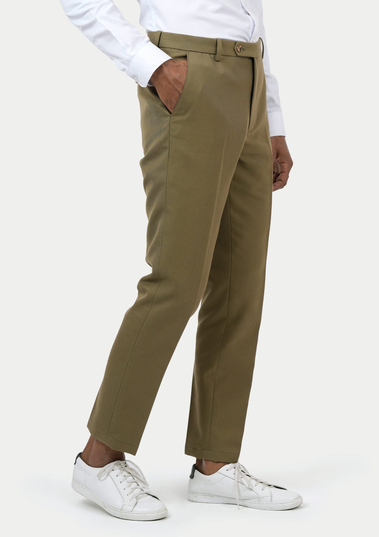 Astor British Khaki Cotton Suit - SARTORO