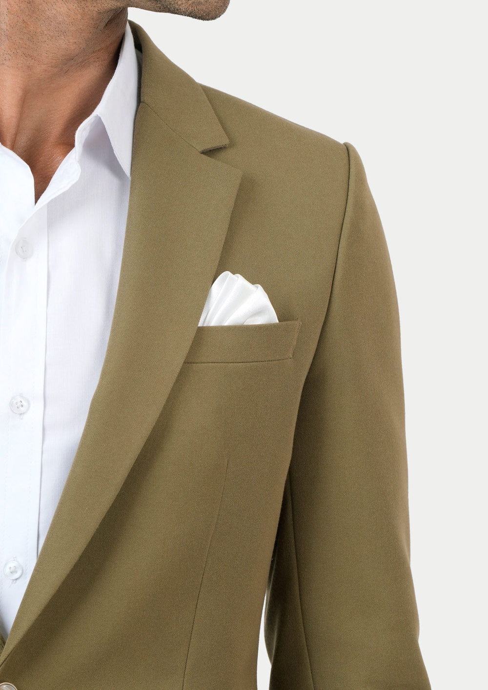 Astor British Khaki Cotton Suit - SARTORO