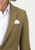 Astor British Khaki Cotton Suit - SARTORO268