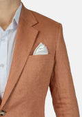Astor Brown Amber Linen Jacket - SARTORO