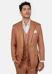 Astor Amber Brown Linen Suit