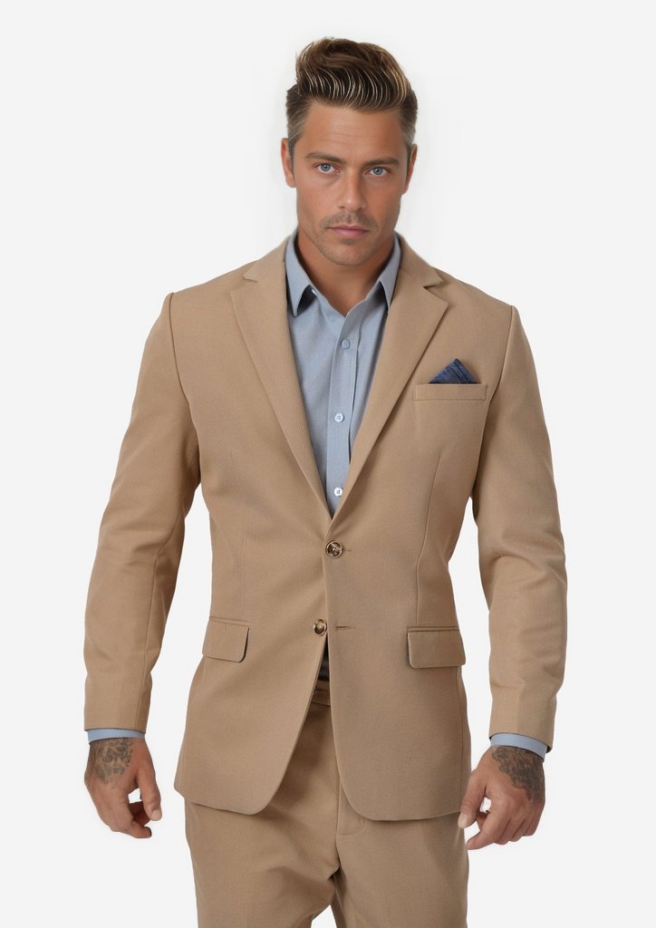 Astor Camel Cotton Jacket - SARTORO
