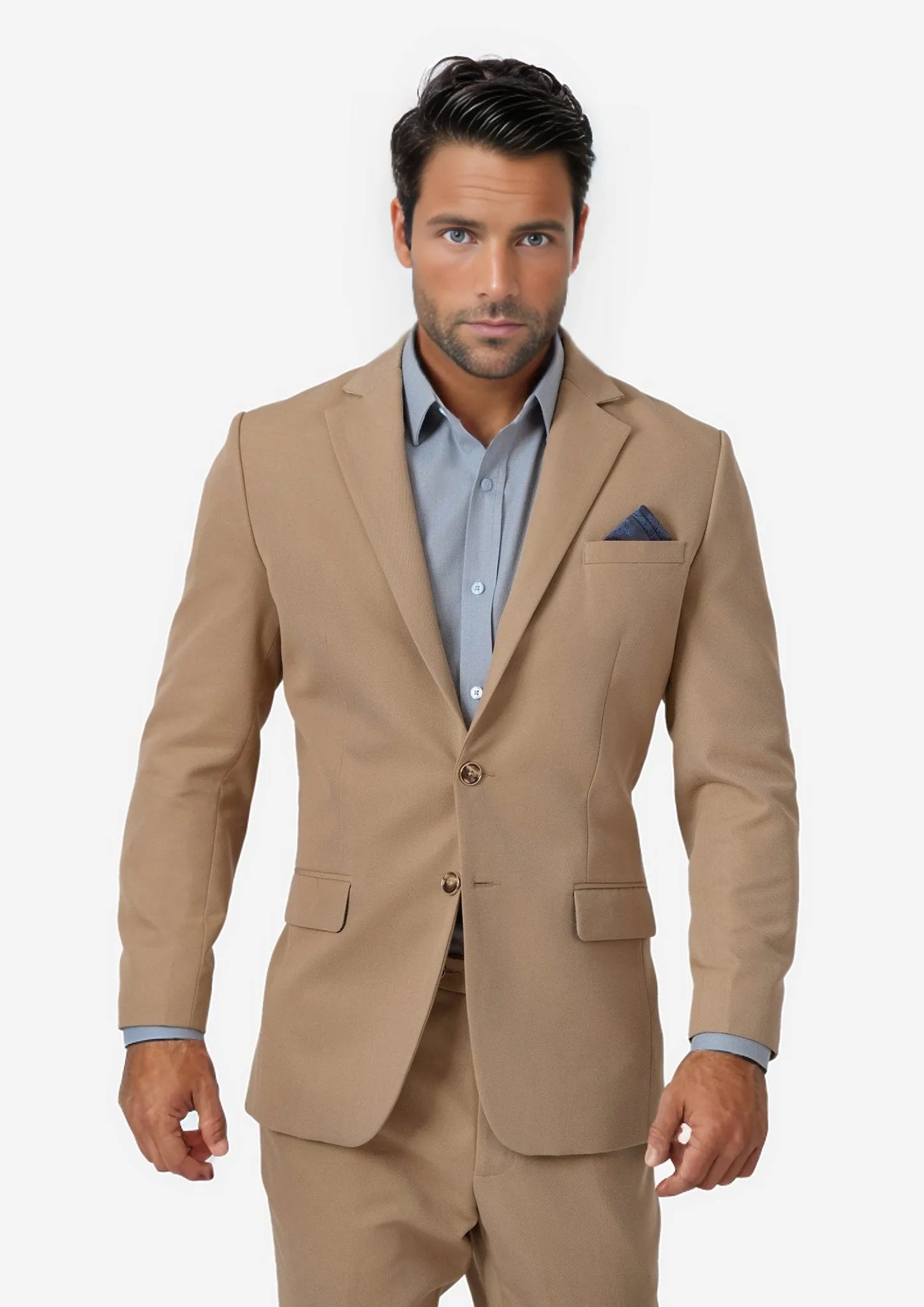 Astor Camel Cotton Suit - SARTORO