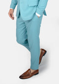 Astor Capri Blue Linen Blend Suit - SARTORO