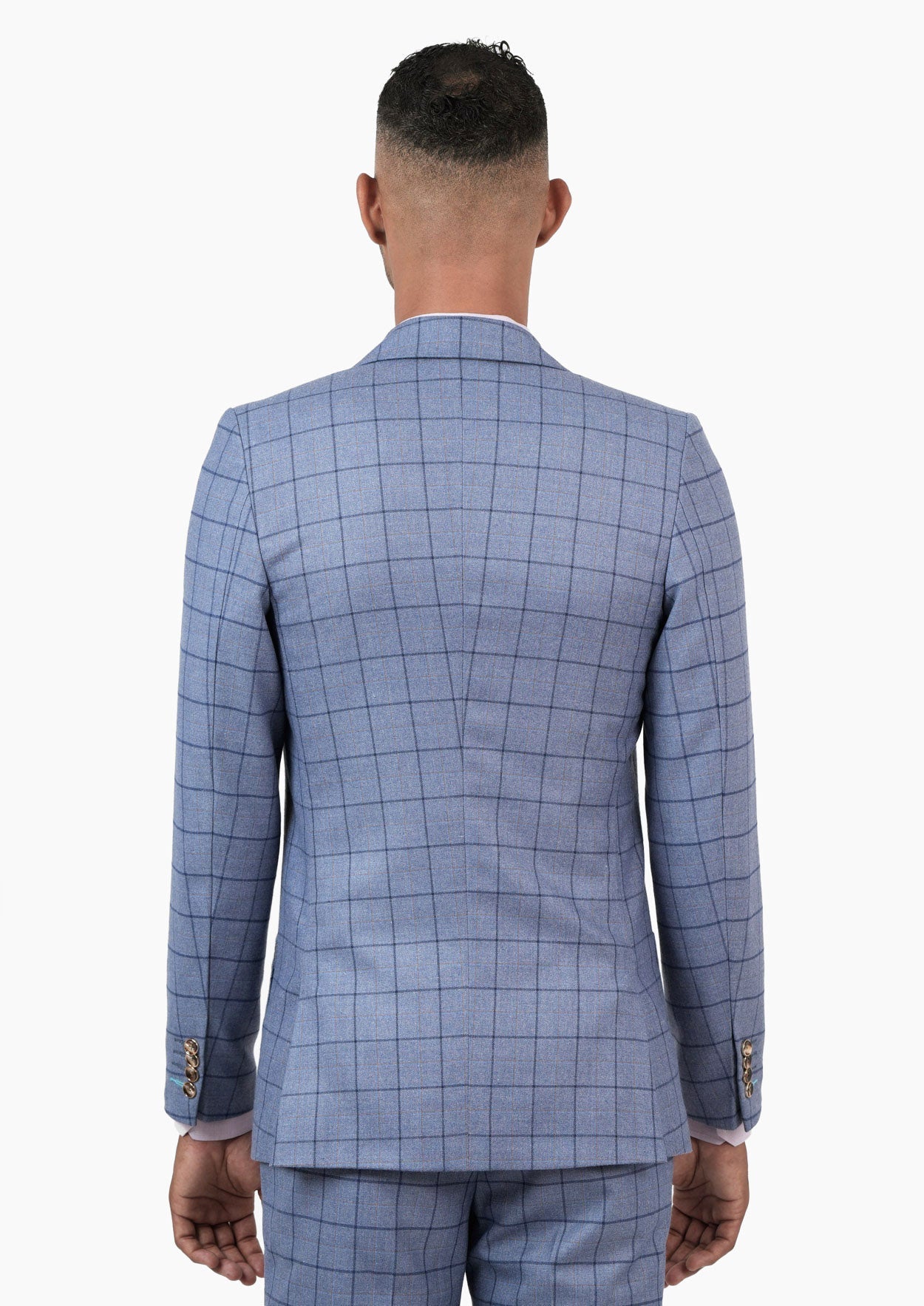 Astor Carolina Blue Windowpane Suit - SARTORO