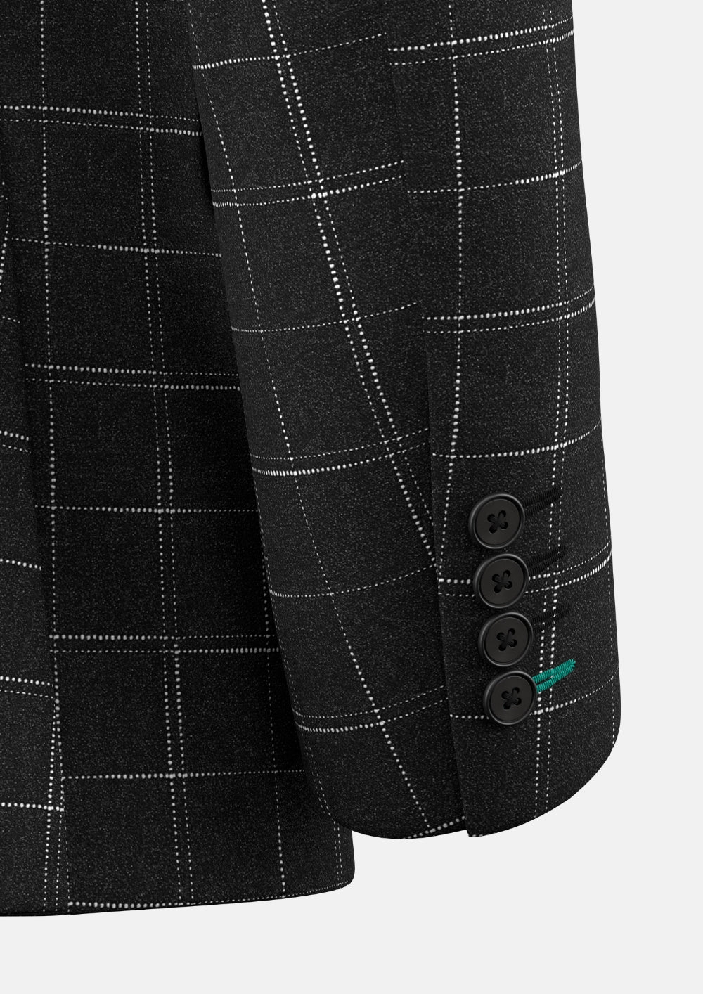 Astor Charcoal Flannel Windowpane Jacket - SARTORO