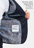 Astor Dark Navy Twill Jacket - SARTORO155