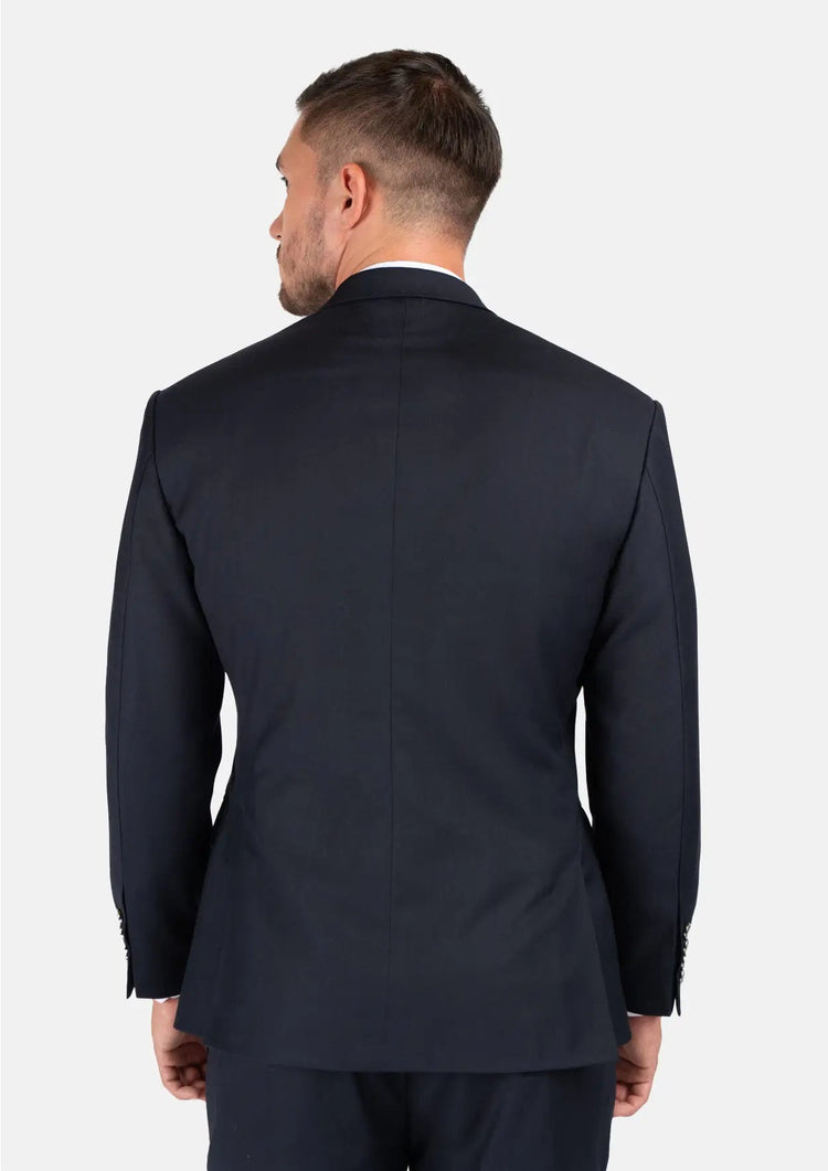 Astor Dark Navy Twill Jacket - SARTORO873