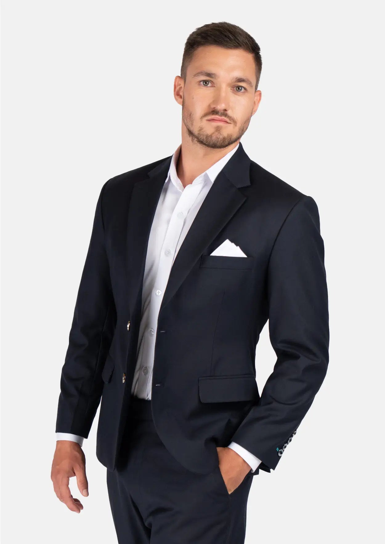 Astor Dark Navy Twill Suit - SARTORO