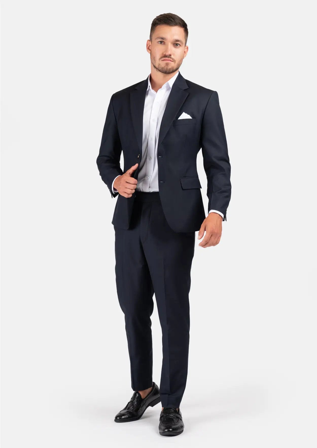Astor Dark Navy Twill Suit - SARTORO