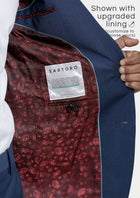 Astor Deep Blue Crosshatch Jacket - SARTORO196