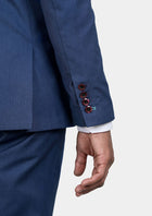 Astor Deep Blue Crosshatch Jacket - SARTORO926