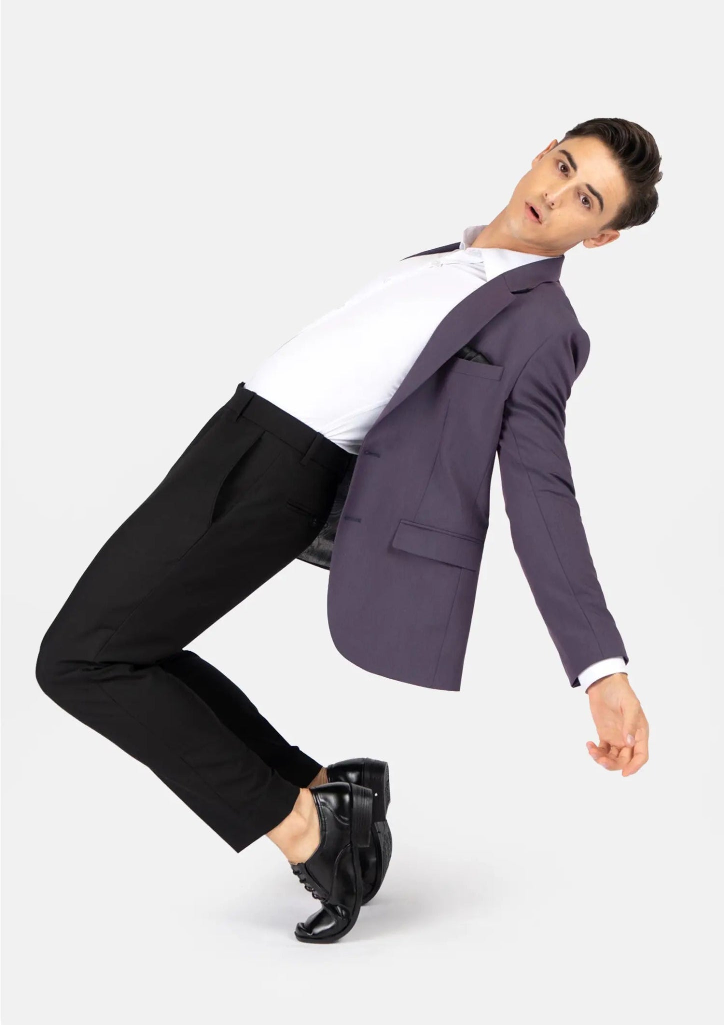 Astor Eminence Purple Stretch Jacket - SARTORO