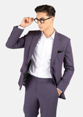 Astor Eminence Purple Stretch Suit - SARTORO