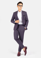 Astor Eminence Purple Stretch Suit - SARTORO47