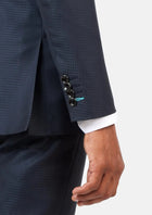 Astor Graphite Blue Microcheck Suit - SARTORO778