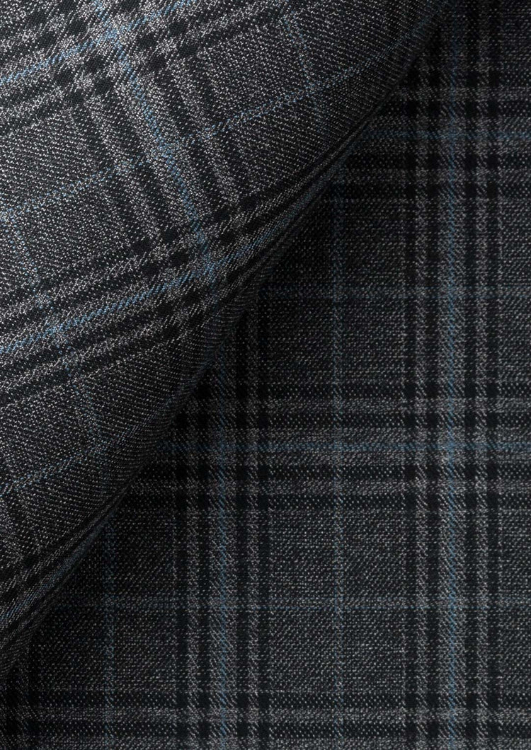 Astor Grey Two-Tone Plaid Jacket - SARTORO