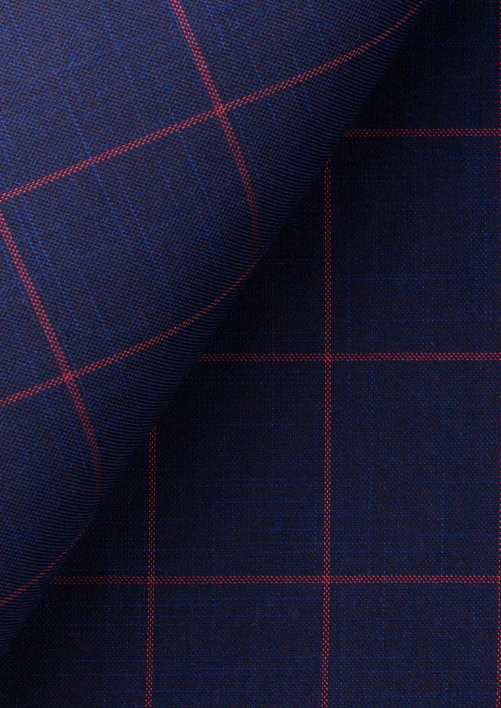 Indigo Blue Windowpane Suit967
