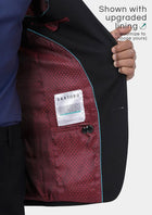 Astor Jet Black Twill Jacket - SARTORO847