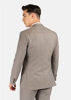 Astor Light Brown Sharkskin Jacket - SARTORO491