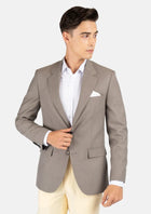 Astor Light Brown Sharkskin Jacket - SARTORO26