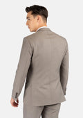 Astor Light Brown Sharkskin Suit - SARTORO