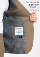 Astor Light Brown Stretch Jacket - SARTORO603