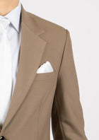Astor Light Brown Stretch Jacket - SARTORO857