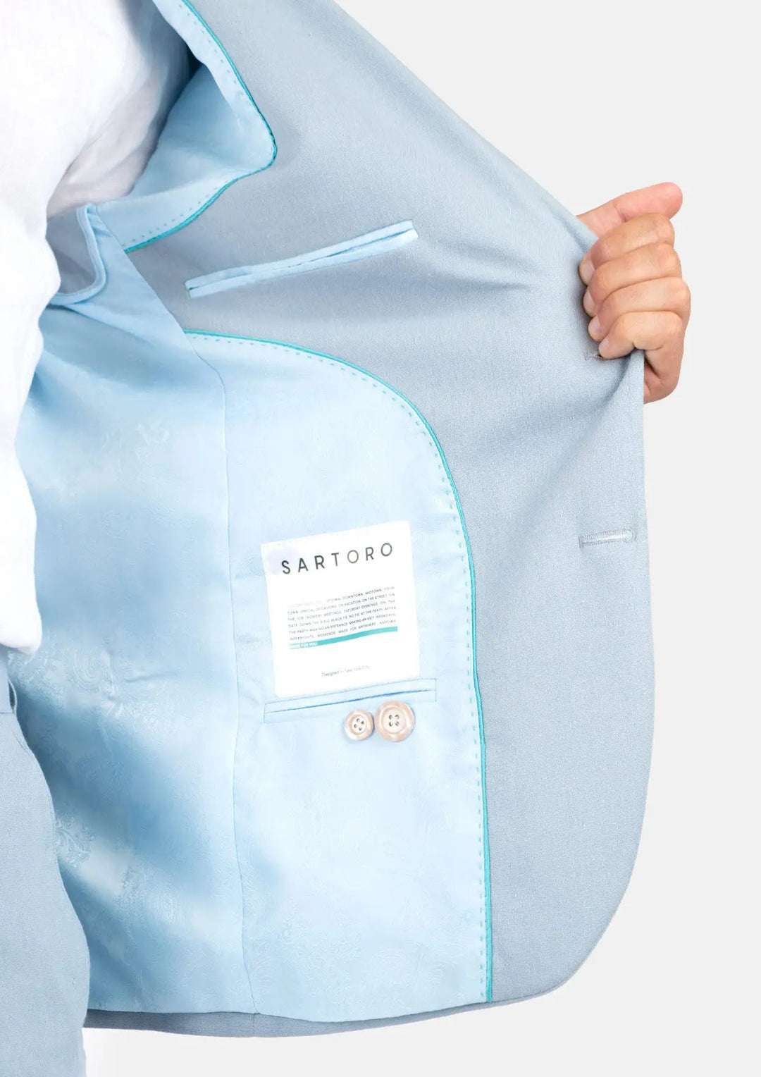 Astor Maya Blue Linen Jacket - SARTORO