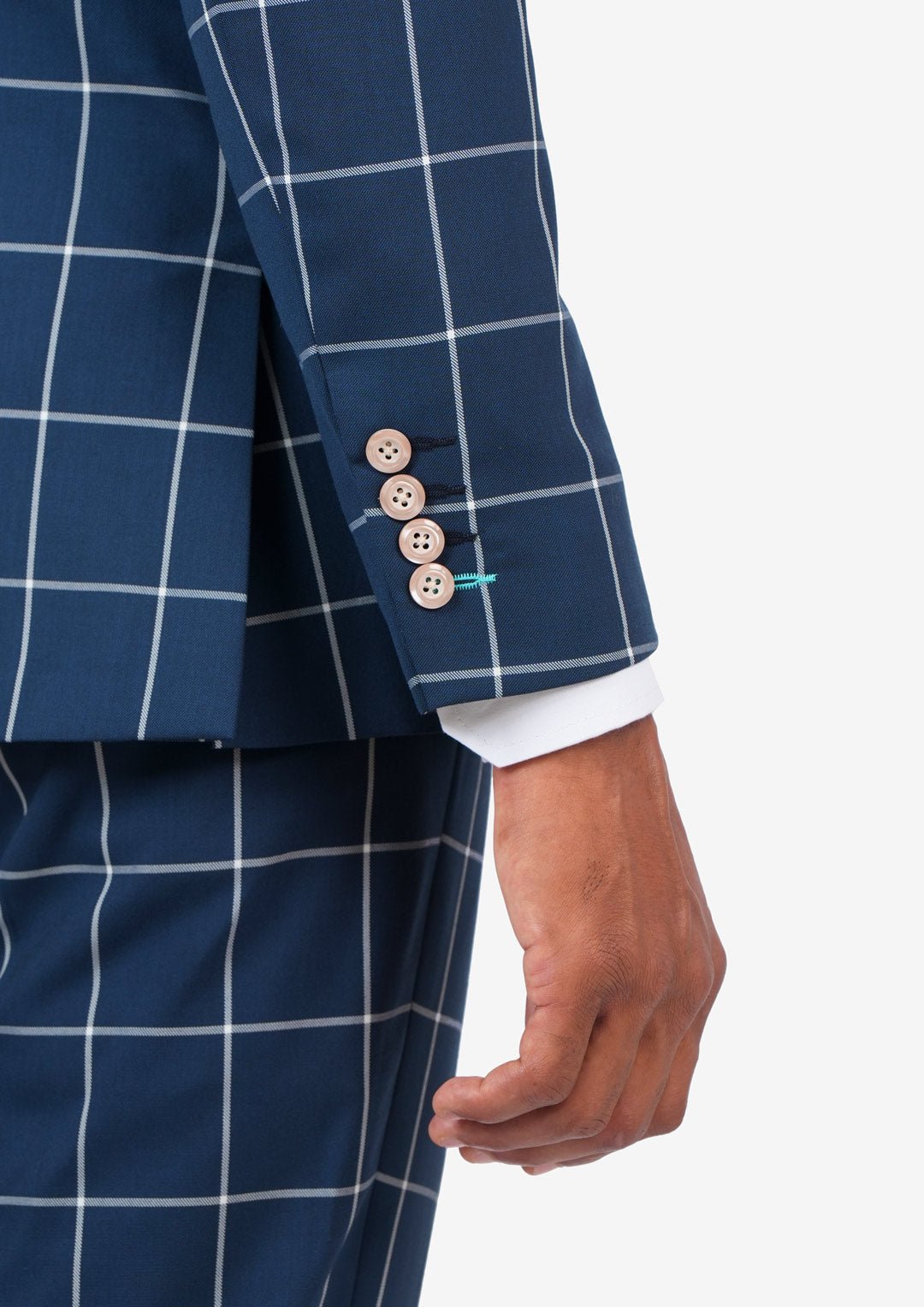 Astor Oxford Blue Windowpane Jacket - SARTORO