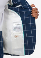 Astor Oxford Blue Windowpane Suit - SARTORO98