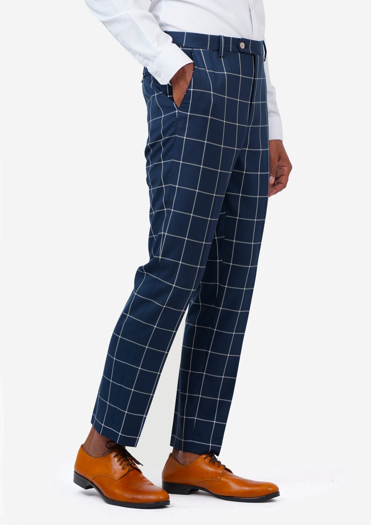 Astor Oxford Blue Windowpane Suit - SARTORO
