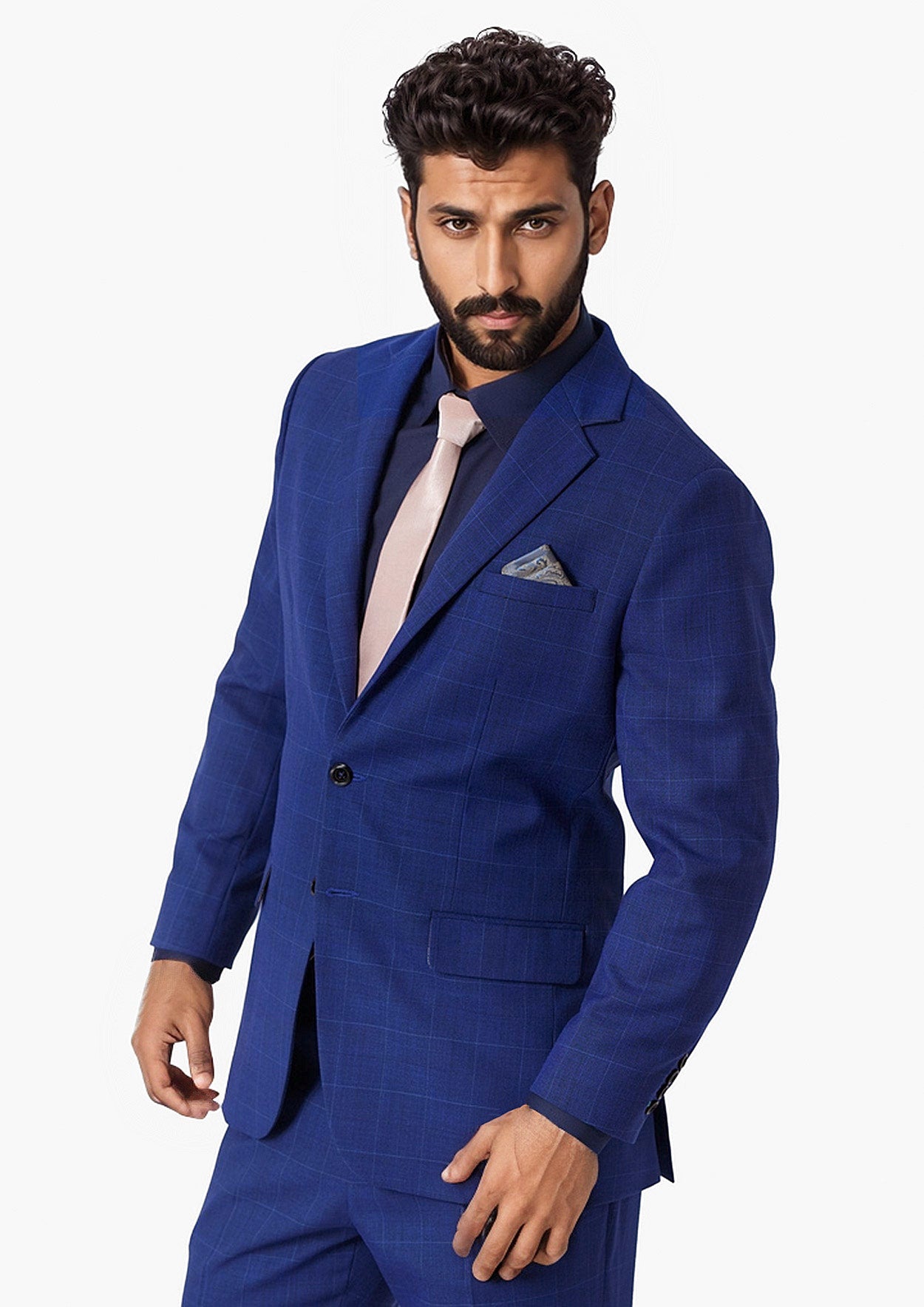 Astor Regal Blue Windowpane Jacket - SARTORO