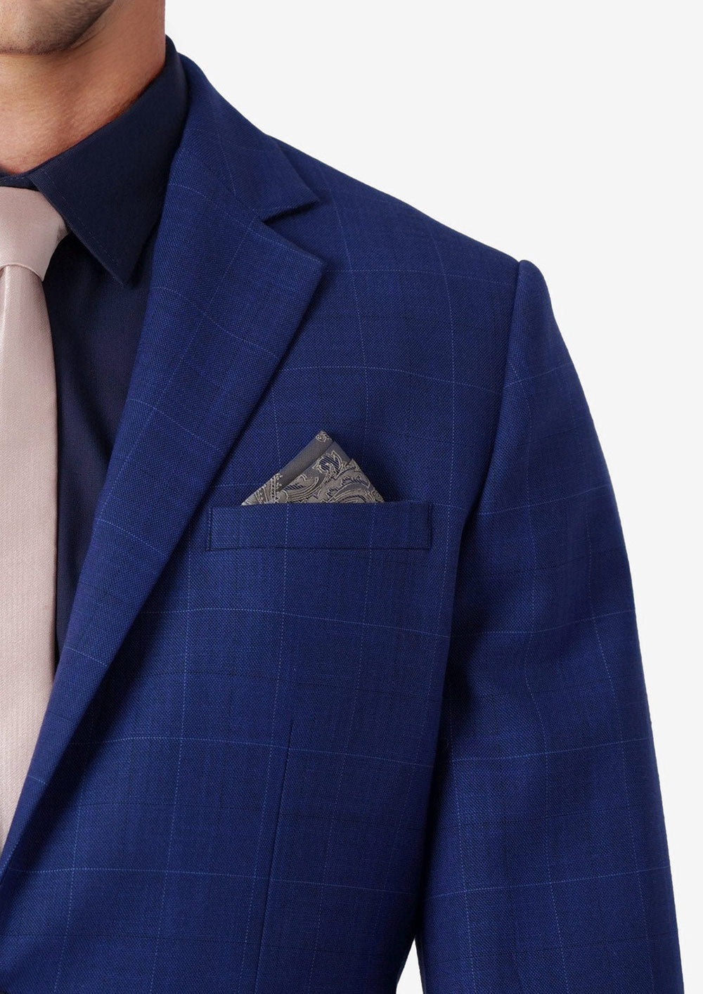 Astor Regal Blue Windowpane Suit - SARTORO