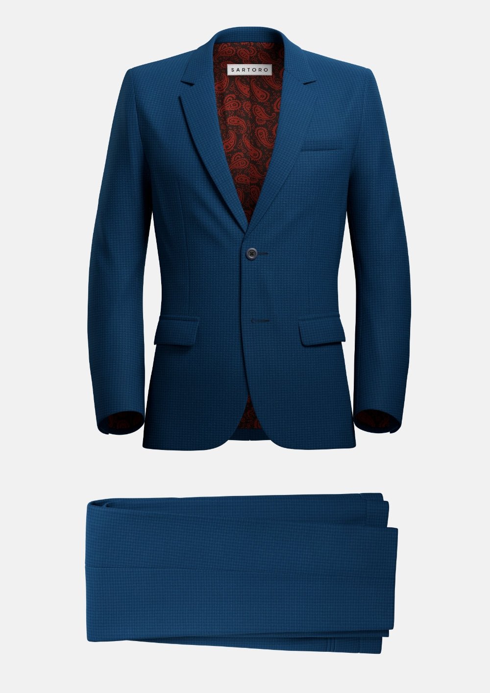 Astor Royal Blue Microcheck Suit