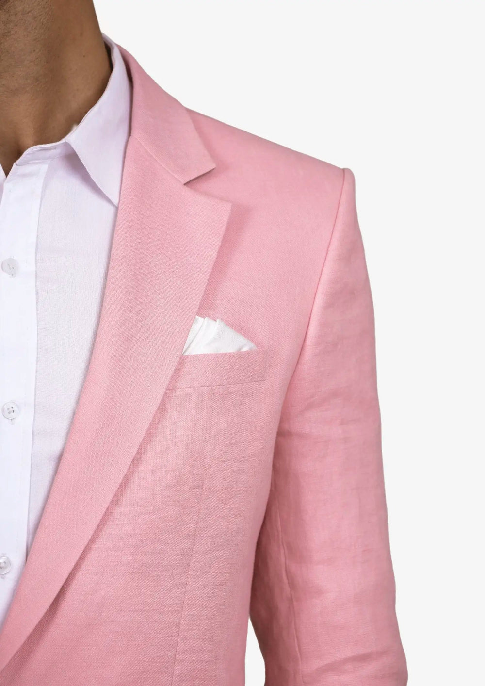 Astor Salmon Linen Jacket - SARTORO