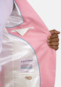 Astor Salmon Linen Suit - SARTORO