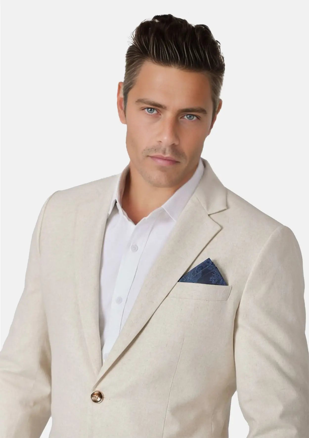 Astor Sand Linen Jacket - SARTORO