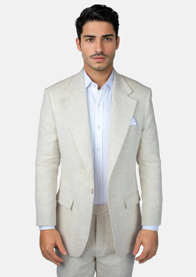 Astor Sand Linen Suit - SARTORO