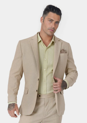 Astor Simply Taupe Linen Blend Jacket