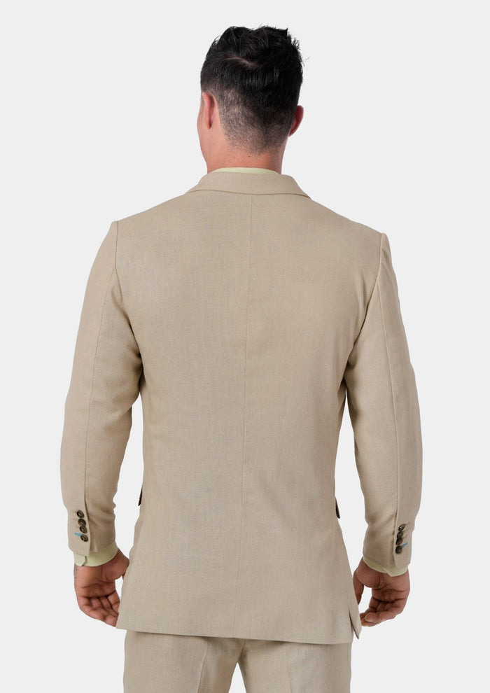 Astor Simply Taupe Linen Jacket - SARTORO498