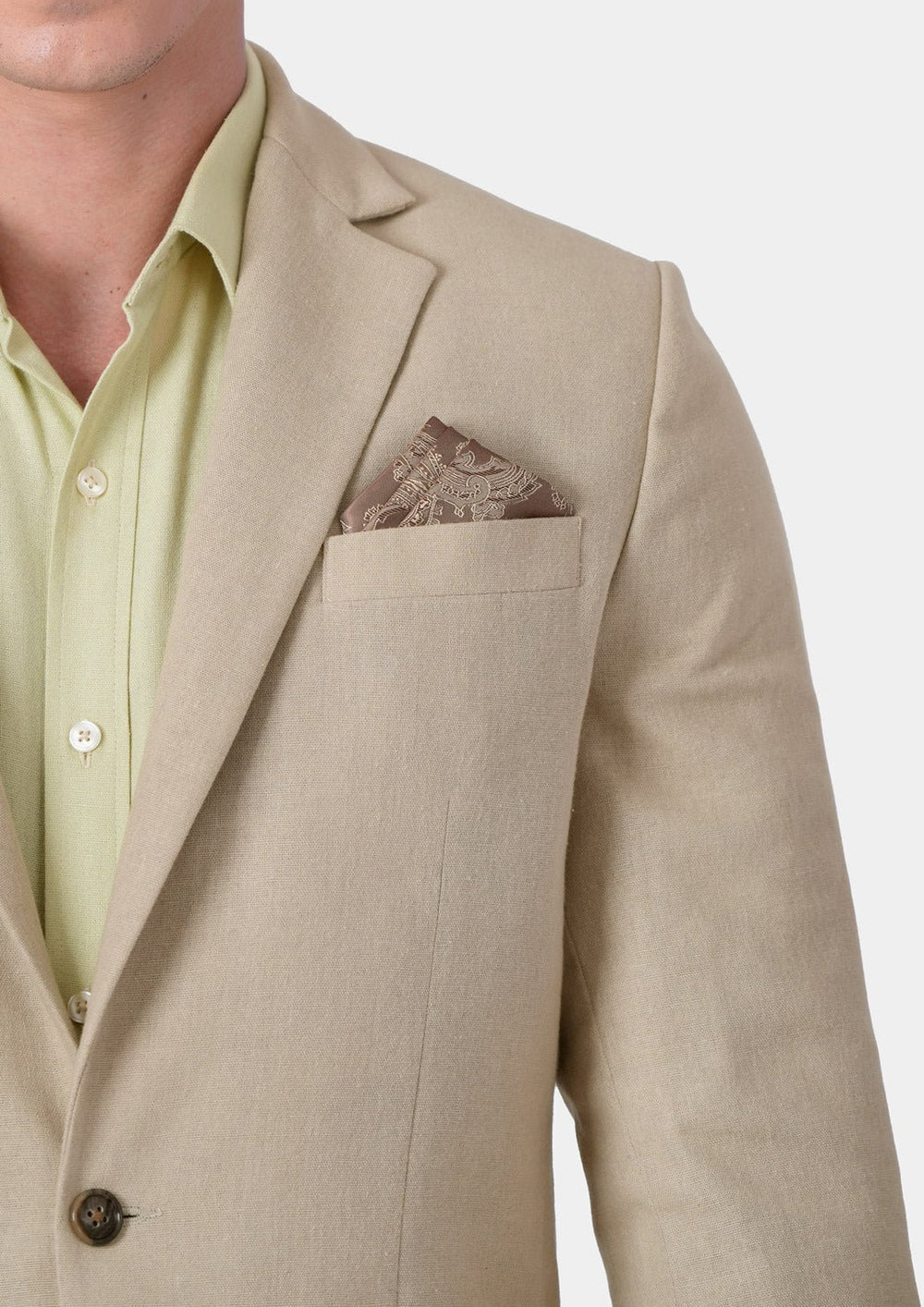 Astor Simply Taupe Linen Jacket - SARTORO