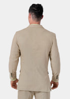 Astor Simply Taupe Linen Suit - SARTORO973