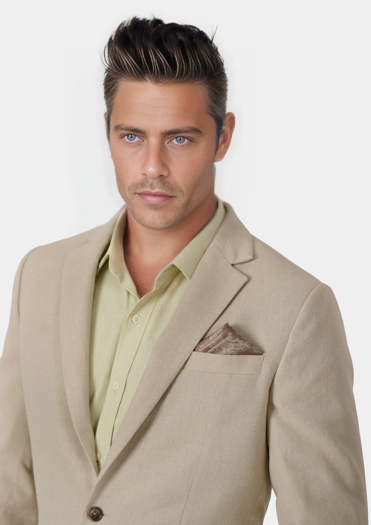 Astor Simply Taupe Linen Suit - SARTORO