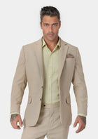 Astor Simply Taupe Linen Suit - SARTORO899