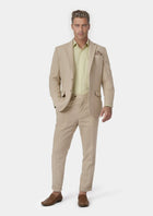 Astor Simply Taupe Linen Suit - SARTORO556