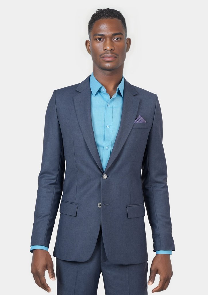Astor Slate Grey Twill Jacket - SARTORO