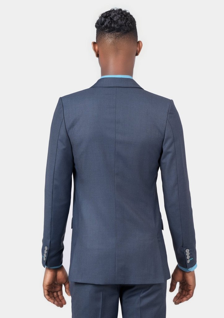 Astor Slate Grey Twill Jacket - SARTORO