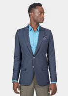 Astor Slate Grey Twill Jacket - SARTORO522