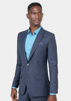 Astor Slate Grey Twill Jacket - SARTORO986